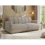 Sofa GERRA - jasnoszary, szenil gładki