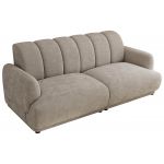 Sofa GERRA - jasnoszary, szenil gładki