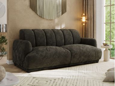 Sofa GERRA - ciemnoszary, szenil gładki