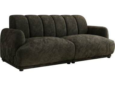 Sofa GERRA - ciemnoszary, szenil gładki