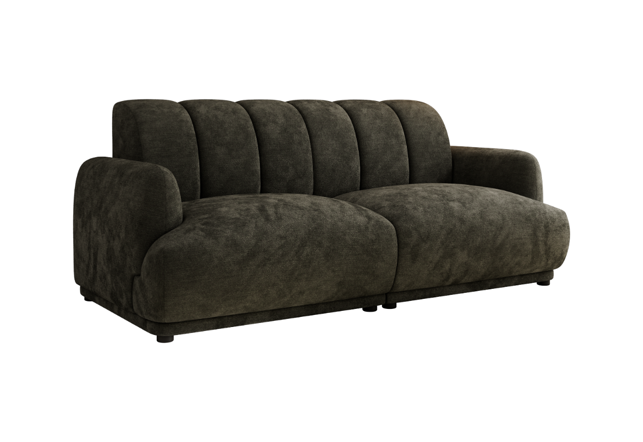 Sofa GERRA - ciemnoszary, szenil gładki
