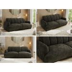 Sofa GERRA - ciemnoszary, szenil gładki