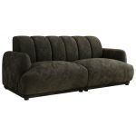 Sofa GERRA - ciemnoszary, szenil gładki