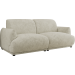 Sofa PUNTA - kremowy, szenil grubo tkany