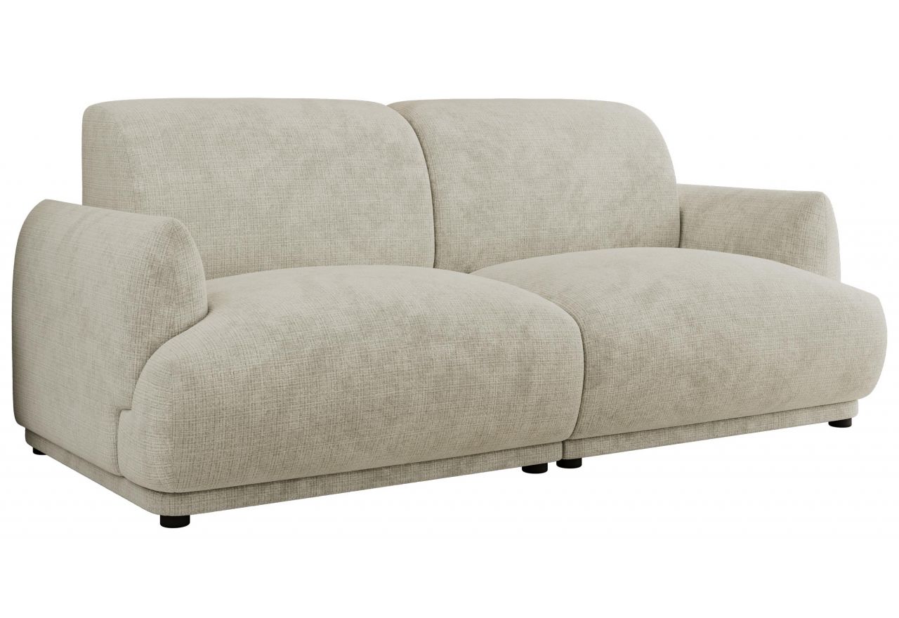 Sofa PUNTA - kremowy, szenil grubo tkany