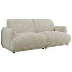 Sofa PUNTA - kremowy, szenil grubo tkany