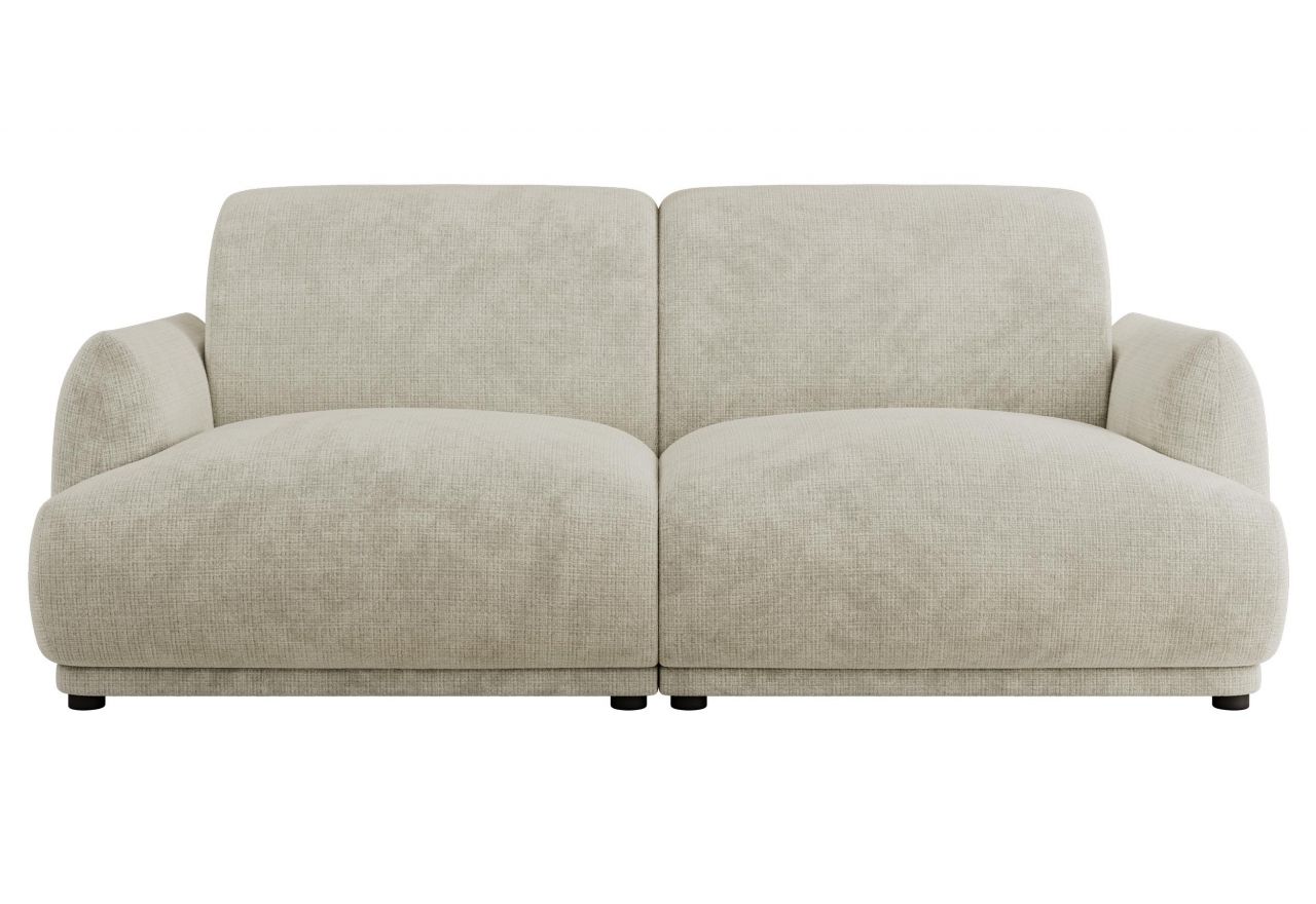 Sofa PUNTA - kremowy, szenil grubo tkany