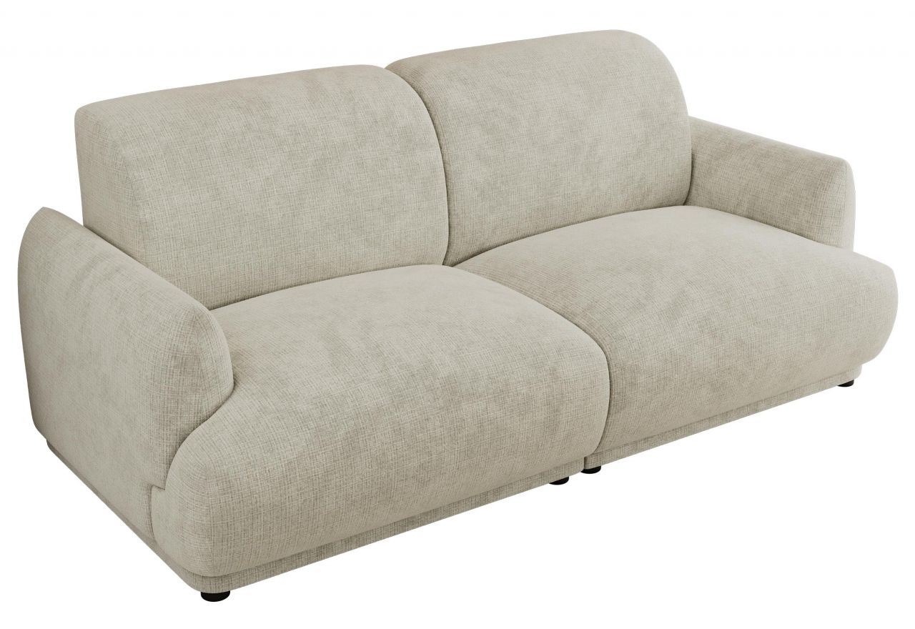 Sofa PUNTA - kremowy, szenil grubo tkany