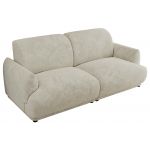 Sofa PUNTA - kremowy, szenil grubo tkany