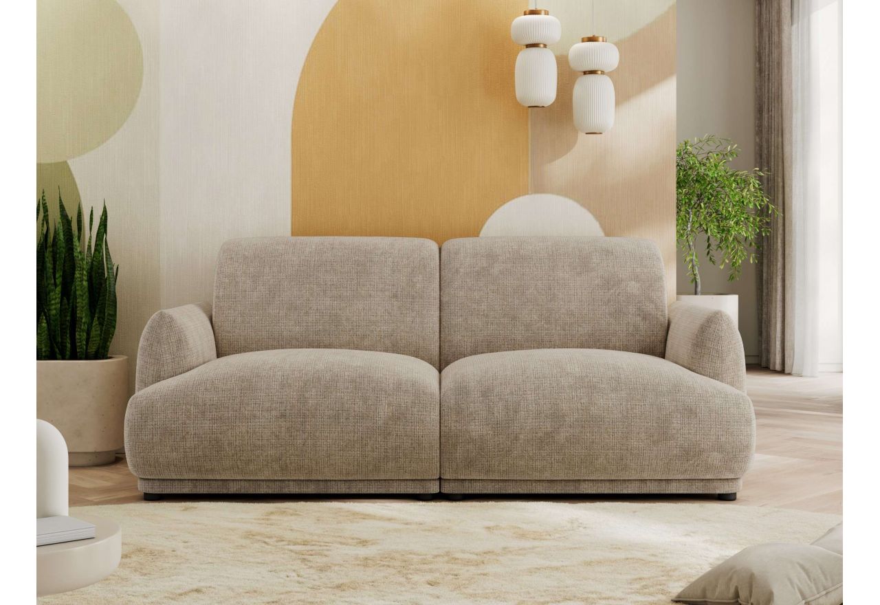 Sofa PUNTA - beżowy, szenil grubo tkany