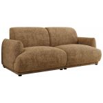 Sofa PUNTA - jasnobrązowy, szenil grubo tkany