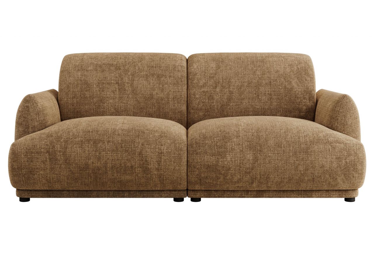 Sofa PUNTA - jasnobrązowy, szenil grubo tkany