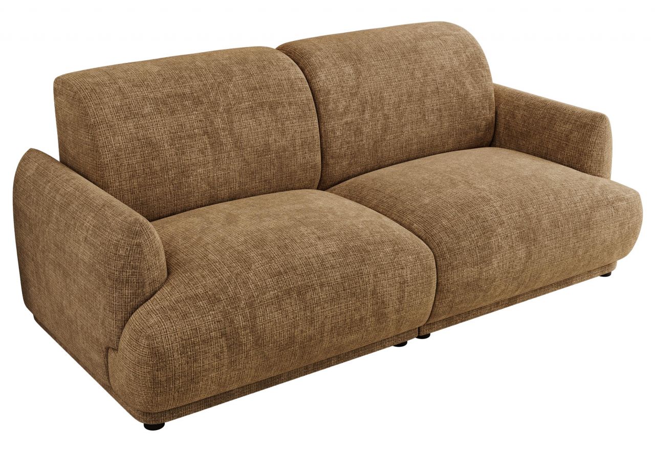 Sofa PUNTA - jasnobrązowy, szenil grubo tkany