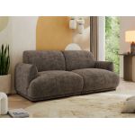 Sofa PUNTA - brązowy, szenil grubo tkany