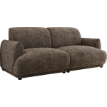 Sofa PUNTA - brązowy, szenil grubo tkany