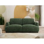 Sofa PUNTA - ciemnozielony, szenil grubo tkany