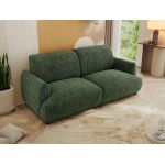 Sofa PUNTA - ciemnozielony, szenil grubo tkany