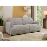 Sofa PUNTA - jasnoszary, szenil grubo tkany