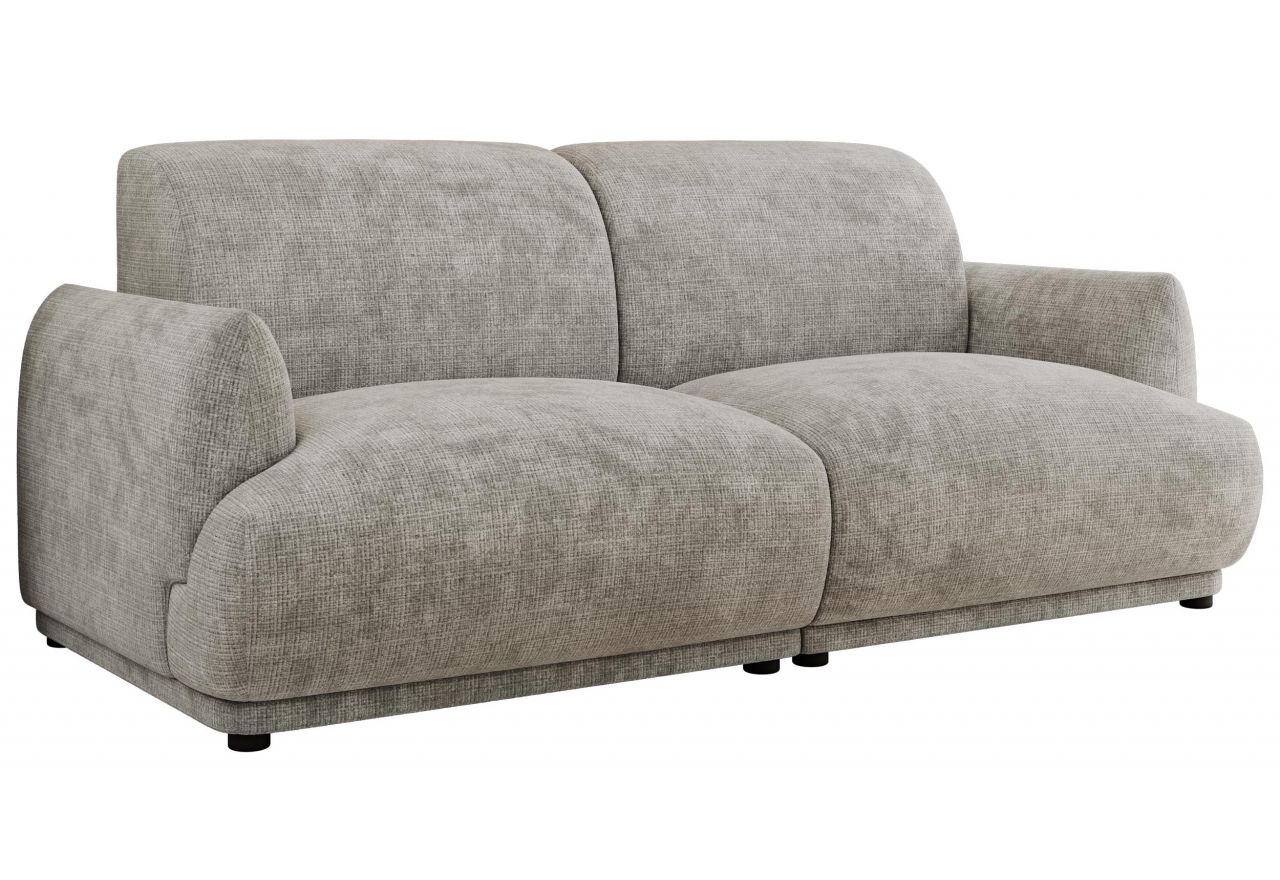 Sofa PUNTA - jasnoszary, szenil grubo tkany