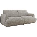 Sofa PUNTA - jasnoszary, szenil grubo tkany