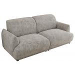 Sofa PUNTA - jasnoszary, szenil grubo tkany