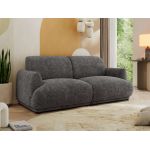 Sofa PUNTA - ciemnoszary, szenil grubo tkany