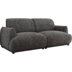 Sofa PUNTA - ciemnoszary, szenil grubo tkany