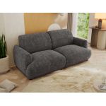 Sofa PUNTA - ciemnoszary, szenil grubo tkany