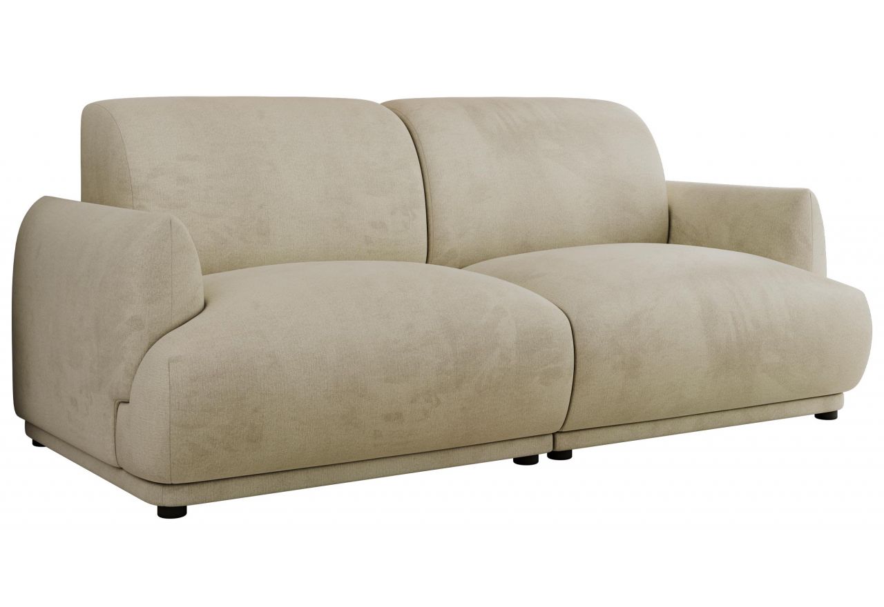 Sofa PUNTA - kremowy, welwet