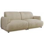 Sofa PUNTA - kremowy, welwet