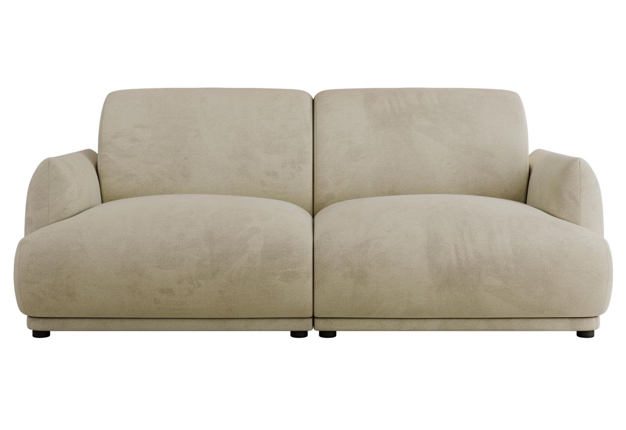 Sofa PUNTA - kremowy, welwet