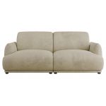 Sofa PUNTA - kremowy, welwet