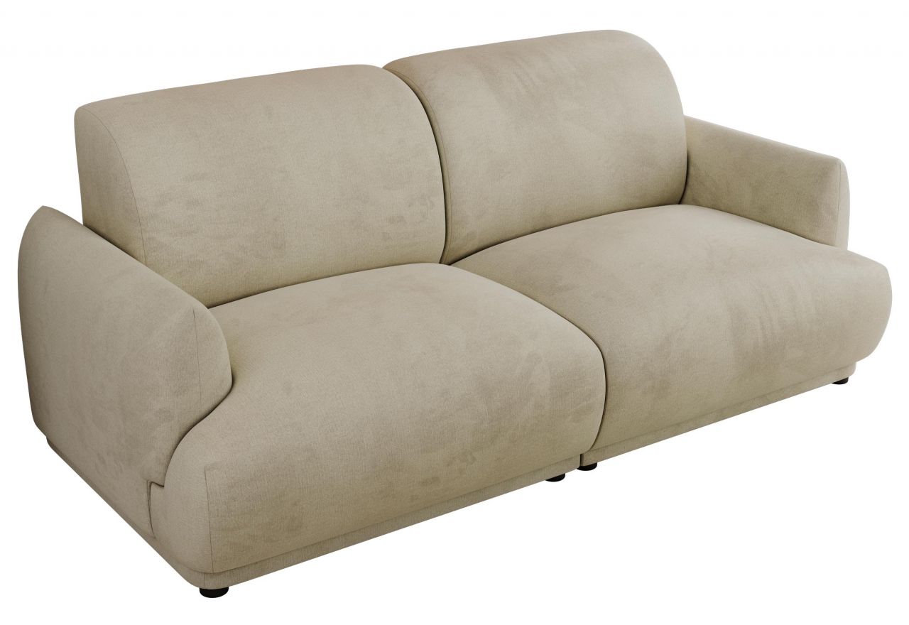 Sofa PUNTA - kremowy, welwet