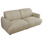 Sofa PUNTA - kremowy, welwet
