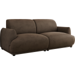 Sofa PUNTA - brązowy, welwet