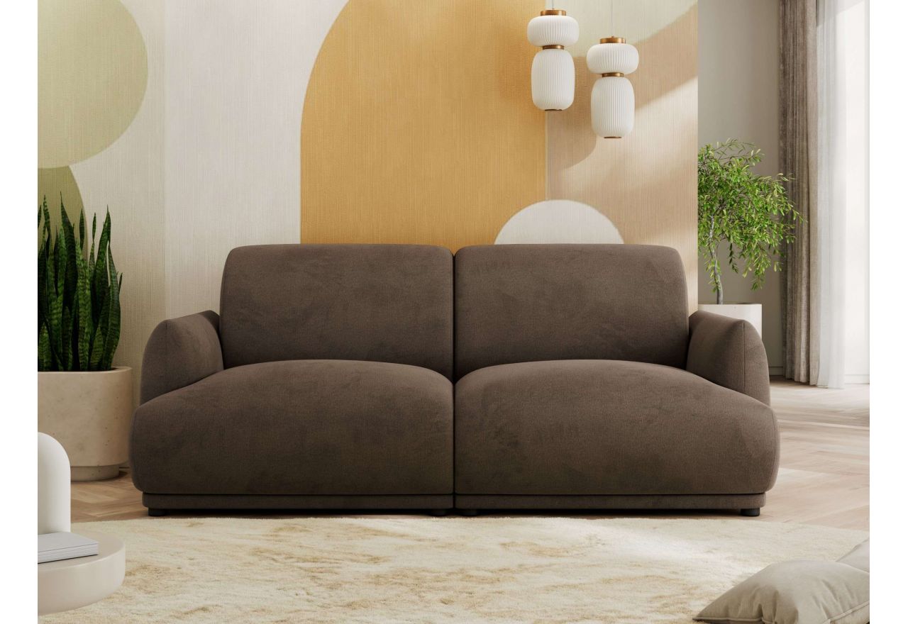 Sofa PUNTA - brązowy, welwet