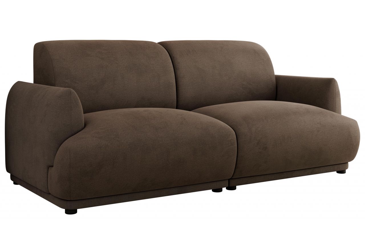 Sofa PUNTA - brązowy, welwet