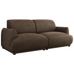 Sofa PUNTA - brązowy, welwet