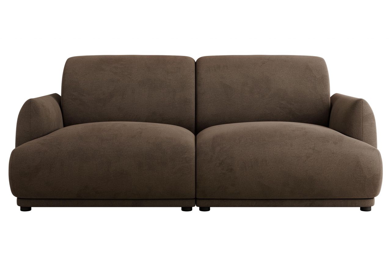 Sofa PUNTA - brązowy, welwet