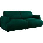 Sofa PUNTA - ciemnozielony, welwet