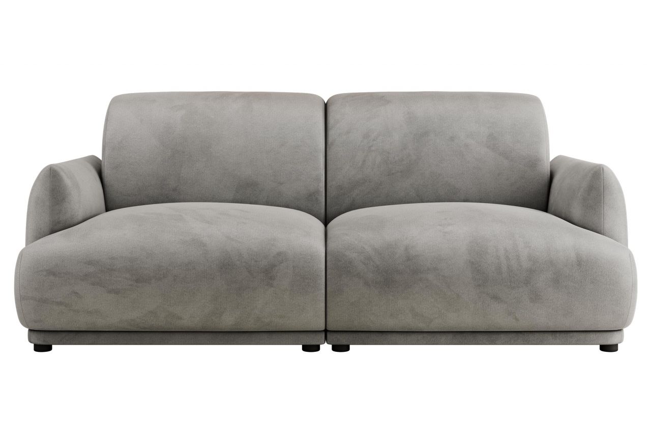 Sofa PUNTA - jasnoszary, welwet