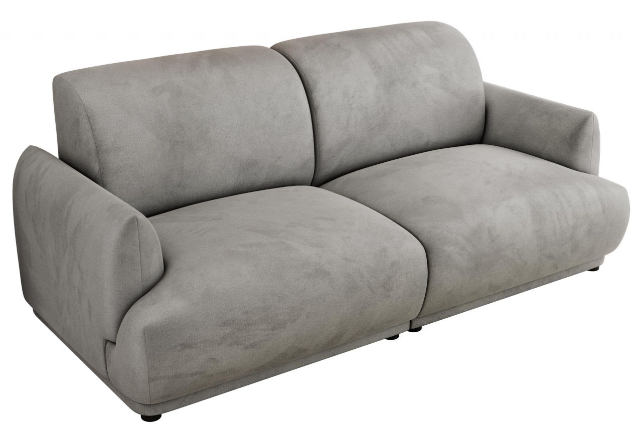 Sofa PUNTA - jasnoszary, welwet