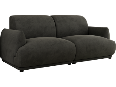 Sofa PUNTA - ciemnoszary, welwet