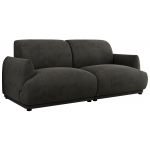 Sofa PUNTA - ciemnoszary, welwet