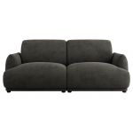 Sofa PUNTA - ciemnoszary, welwet