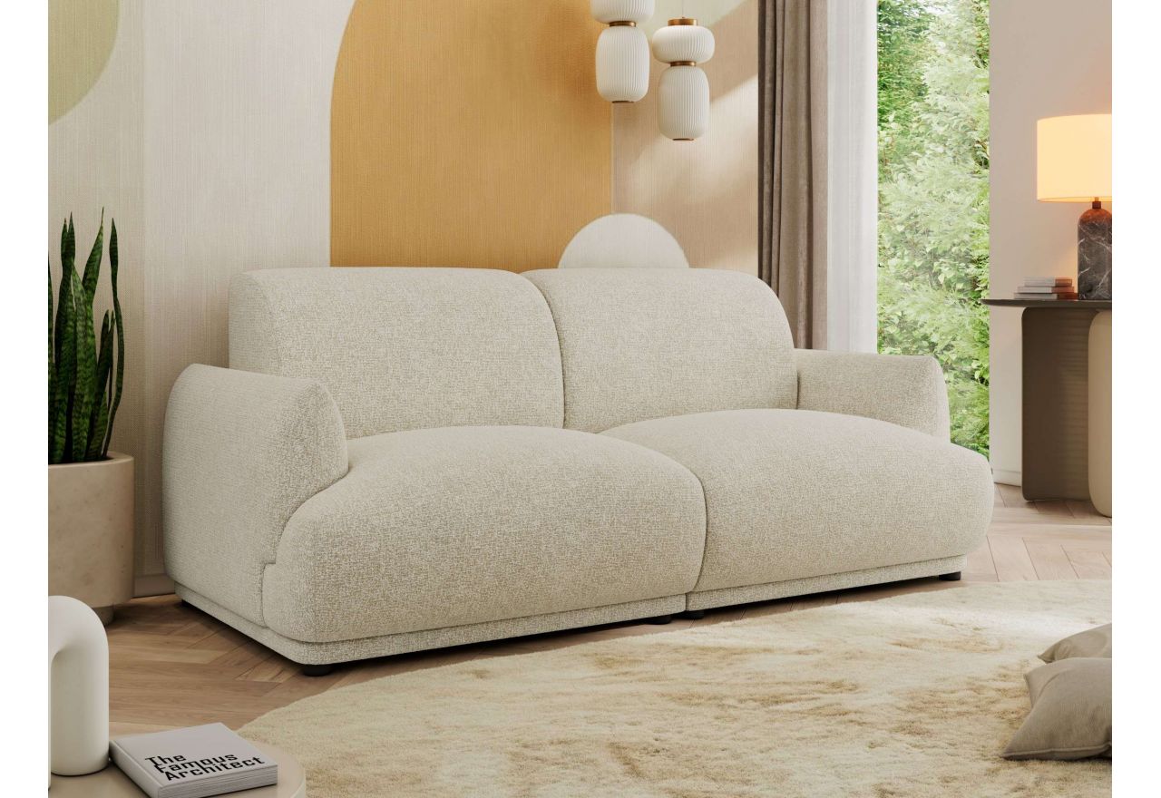 Sofa PUNTA - kremowy, struktura