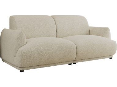 Sofa PUNTA - kremowy, struktura