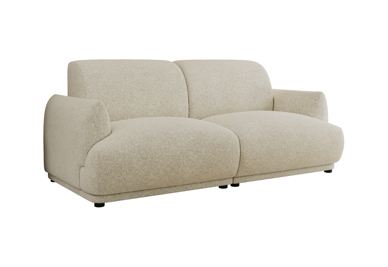 Sofa PUNTA - kremowy, struktura