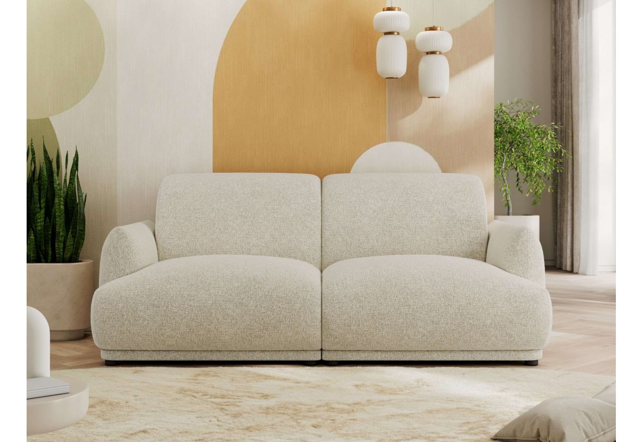 Sofa PUNTA - kremowy, struktura