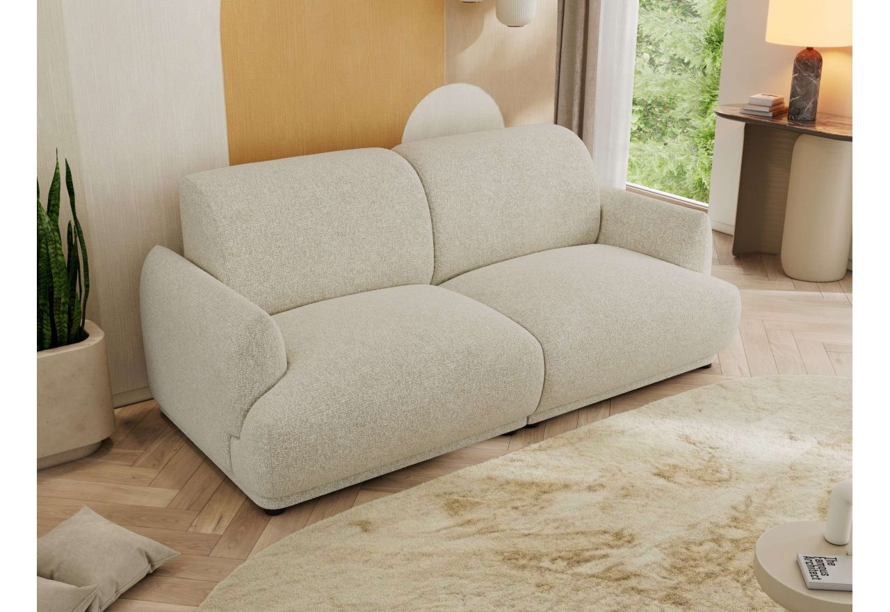 Sofa PUNTA - kremowy, struktura